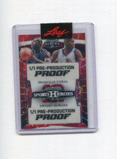 2024 Leaf Sports Heroes Pre Production Proof Shaquille O'Neal Dwight Howard 1/1
