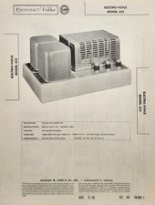 SAMS PHOTOFACT SERVICE MANUAL 341-7 ELECTRO-VOICE MODEL A15