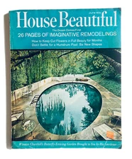 Vtg  House Beautiful June 1967 Mid Century Home Decor and Design Mod 60s Ads
