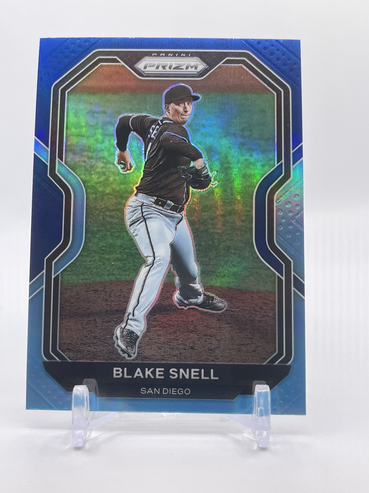 Blake Snell 2021 Panini Prizm Carolina Blue Prizm San Diego Padres #37