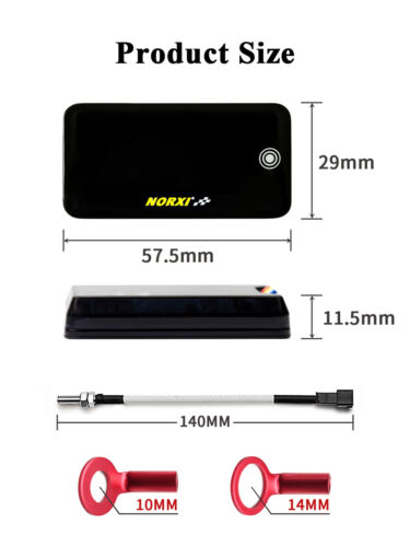 koso Motometer 3 in 1 Motortemperatur Volt Zeit LED Anzeige Norxi Automatik - Bild 6 von 18