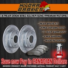 FITS 2014 2015 Acura ILX 2.4L OE BLANK Brake Rotors CERAMIC SLV R