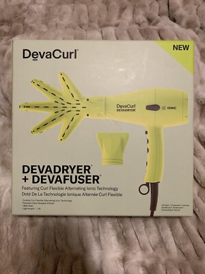 DevaCurl DevaDryer and DevaFuser Combo Deva Ionic Technology Hair Blow Dryer