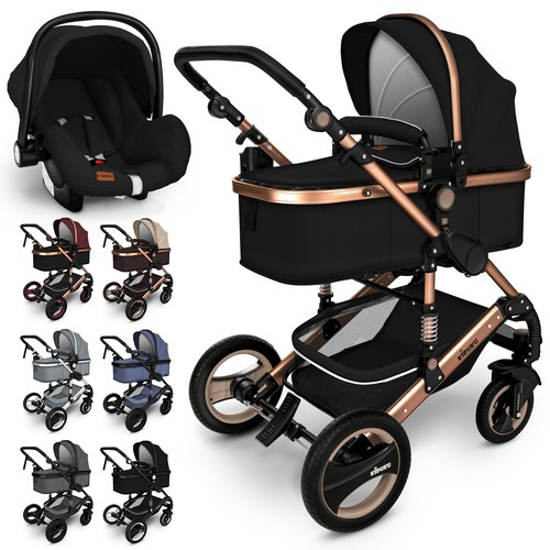 KIDUKU® 3 in 1 Kombi-Kinderwagen Buggy 