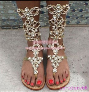 glitter gladiator sandals