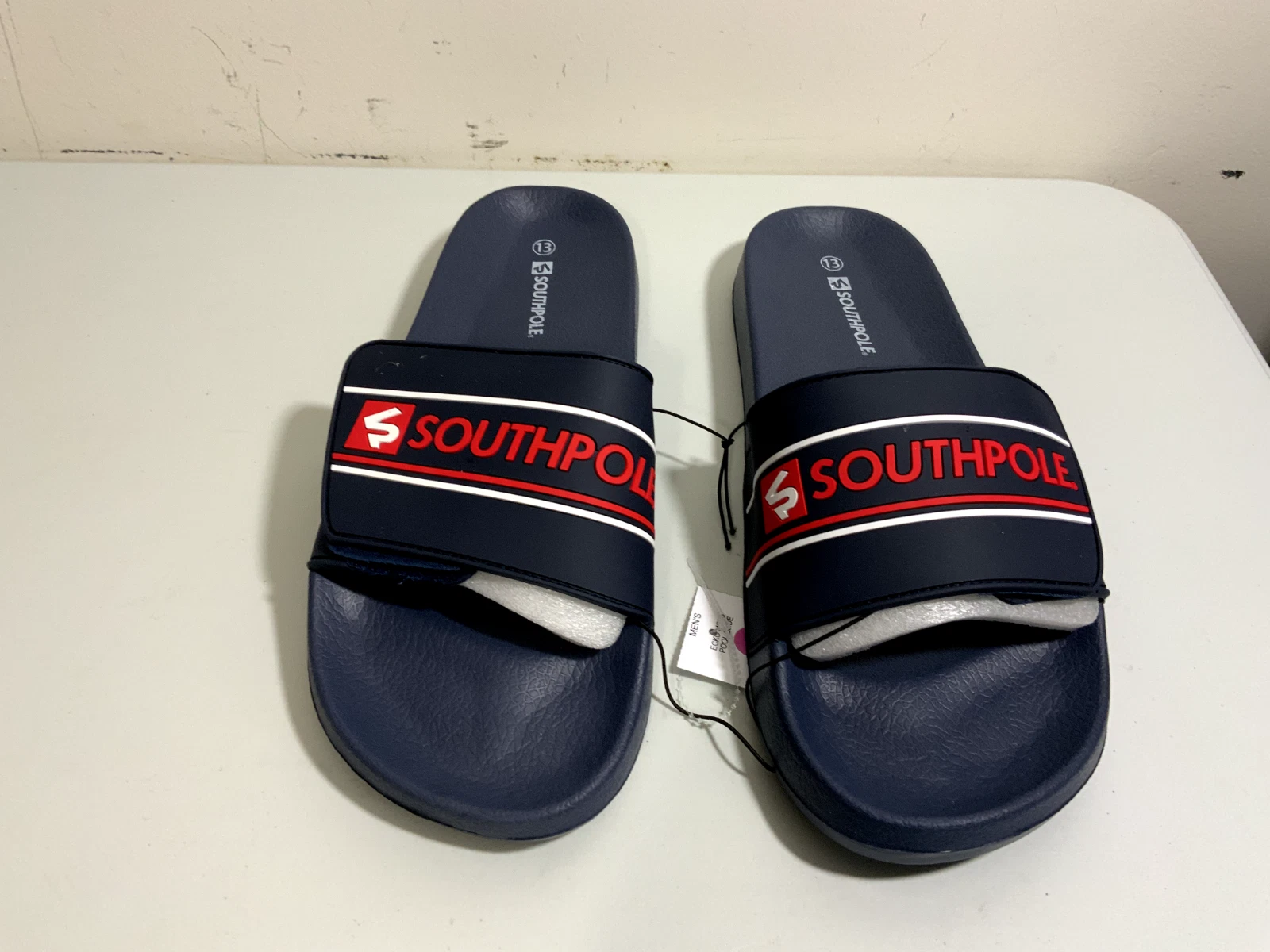 Southpole Orignal Slip on Slides Sandals SZ 13 COLOR NAVY