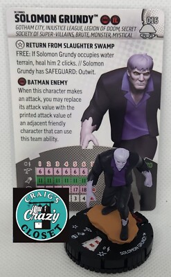 WizKids HeroClix Solomon Grundy 016 DC Notorious Common