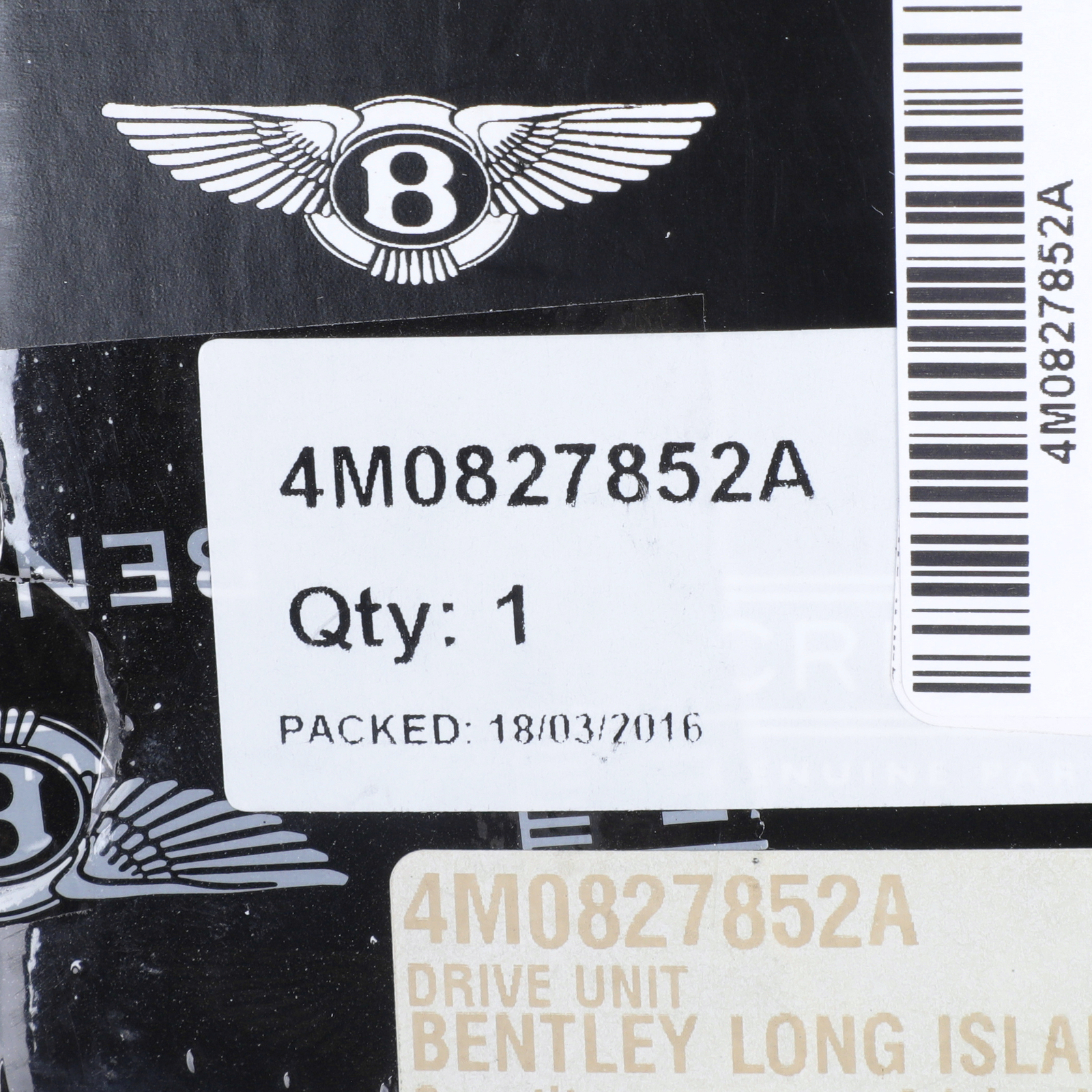 GENUINE BENTLEY 2015+ Bentayga Rear Trunk Lid Flap BOSCH Drive Unit 4M0827852A