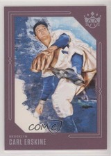 2020 Panini Diamond Kings Plum Frame Carl Erskine #24 7ka