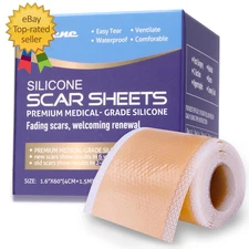 Silicone Scar Sheets & Tape for Surgical Scares, C-Section, Tummy Tuck | Keloid
