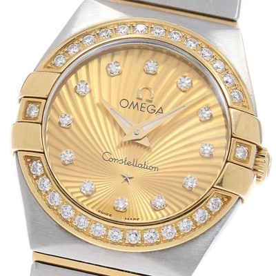 OMEGA Constellation Blush 123.25.24.60.58.001 Diamond Quartz Ladies Watch_966482