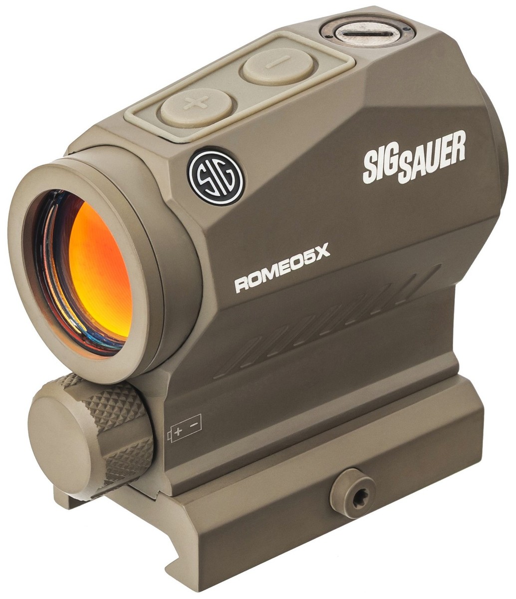 SIG SAUER OPMOD Romeo5 X 1x20mm Compact Reflex Red Dot Sight, 2 SIG SAUER OPMOD Romeo5 X 1x20mm Compact Reflex Red Dot Sight, 2