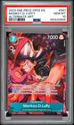 2023 ONE PIECE OP02-PARAMOUNT WAR ALTERNATE ART #041 MONKEY D. LUFFY PSA 10