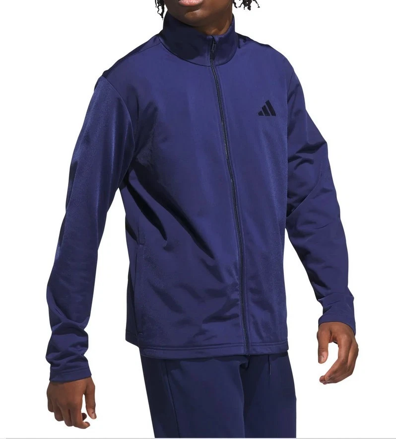 Adidas Para Hombre Conjunto de 2 PANTALONES Tricot Jack Chándal Azul Marino Talla S/M/L/XL/XXL Nuevo Foto 4 de 4