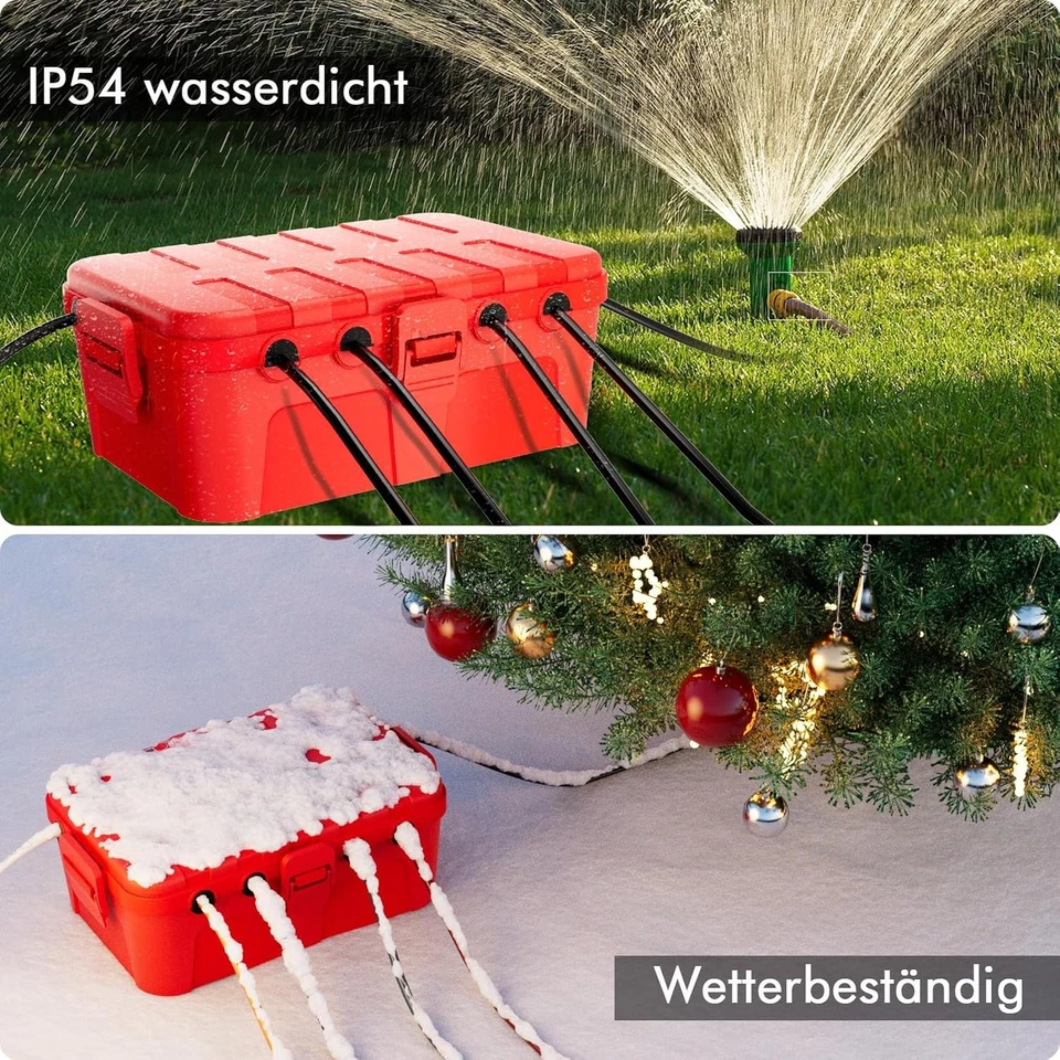 Restmo Wasserdichte Kabelbox für Garten, IP54, Große Verteilerdose Außen
