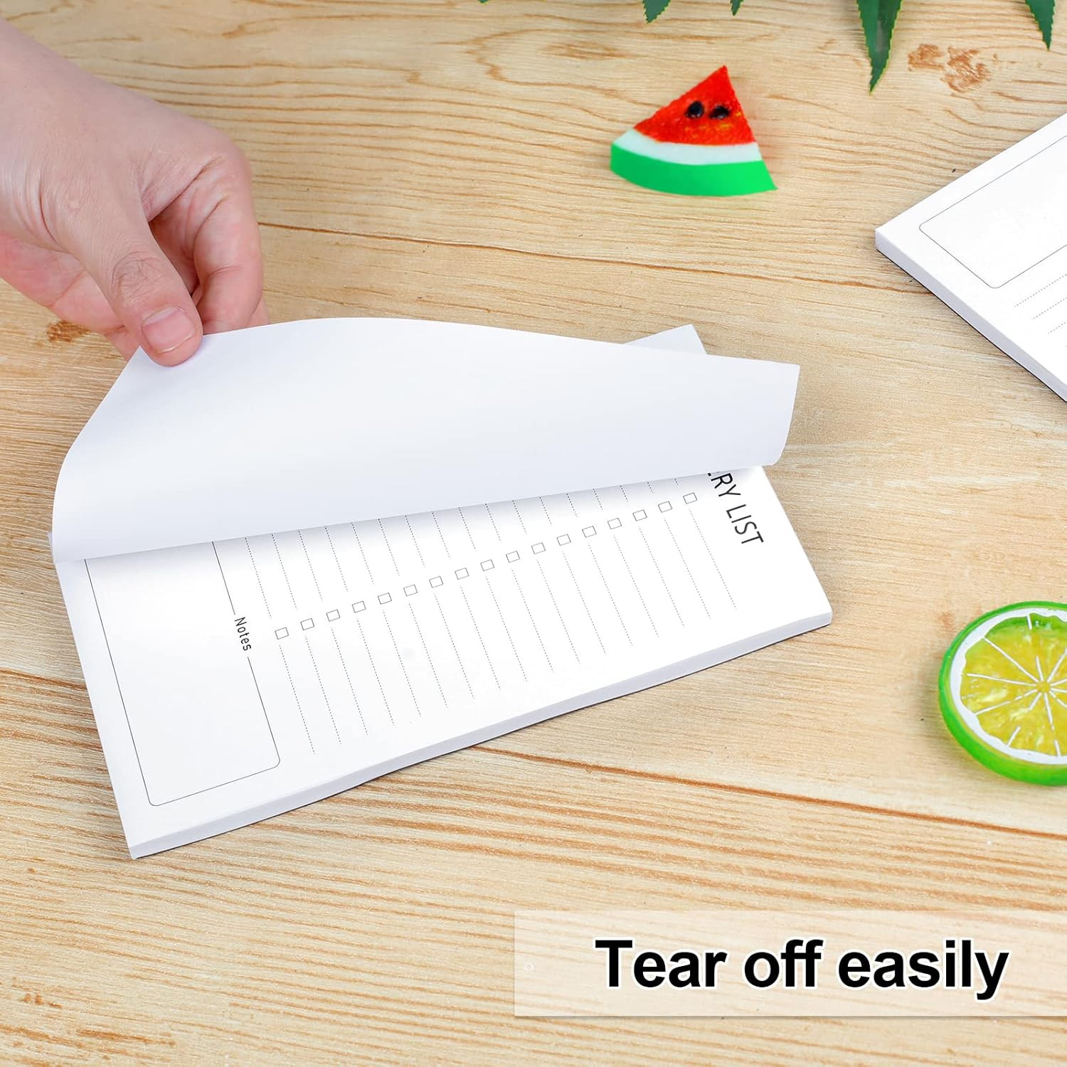 Joyberg Grocery List Magnet Pad for Fridge, 2 Pack Magnetic Notepads for Refrige