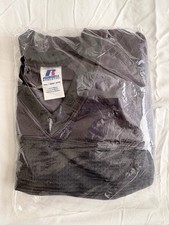 Camiseta deportiva de fútbol Russell Porthole malla uniforme equipo deportivo nueva con etiquetas gris sigiloso