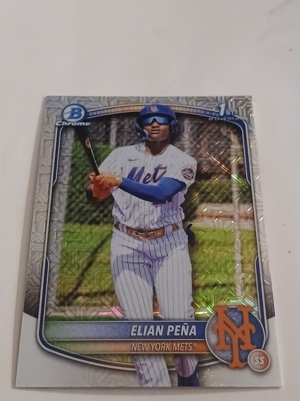 2025 BOWMAN CHROME 1ST  MOJO   ELIAN PENA