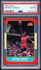 Michael Jordan RC Rookie PSA 8 1986-87 Fleer #57 Chicago Bulls STUNNING