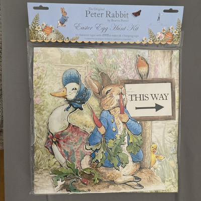 Peter Rabbit Easter Egg Hunt Kit  Beatrix Potter FREE SHIPPING
