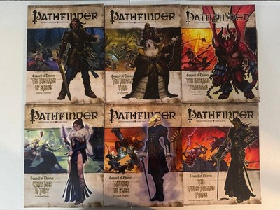 Pathfinder Council of Thieves AP Books 1 6   Game Used   Complete Adventure