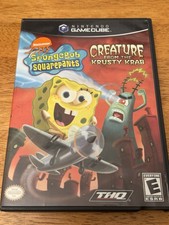THQ SpongeBob SquarePants Creature Krusty Krab Nintendo GameCube Manual Included