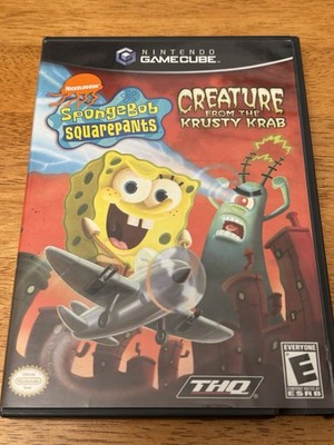 THQ SpongeBob SquarePants Creature Krusty Krab Nintendo GameCube Manual Included