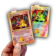 Charizard Base Set Credit Card Skin - Glossy Vinyl Decal Sticker Cover