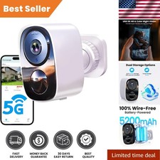 Long-Lasting 2K Wireless Security Camera with AI Alerts Two-Way Communication