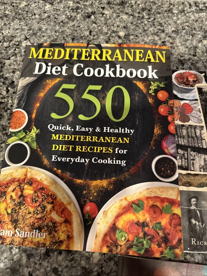 Cookbook lot of 4 Books Vintage New Mediterrane Southern Grill Plant Health - Image 3 of 4