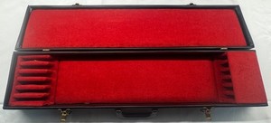 4/4 Cello Bow Case Black Hard Shell Red Interior