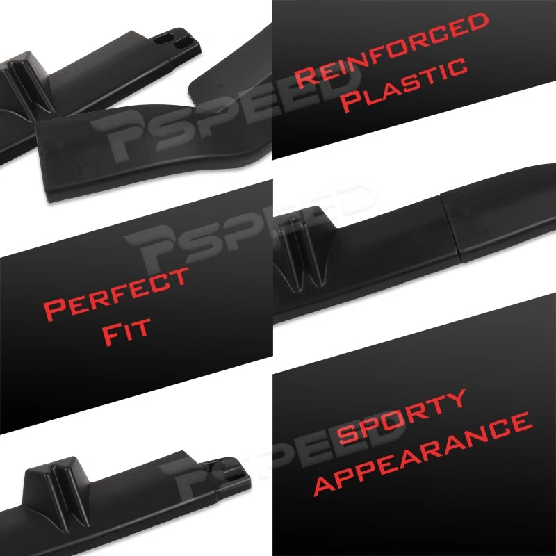 Labio de alerón de parachoques delantero negro mate para Audi A4 Quattro S4 2013 2014 2015 2016 Foto 3 de 4