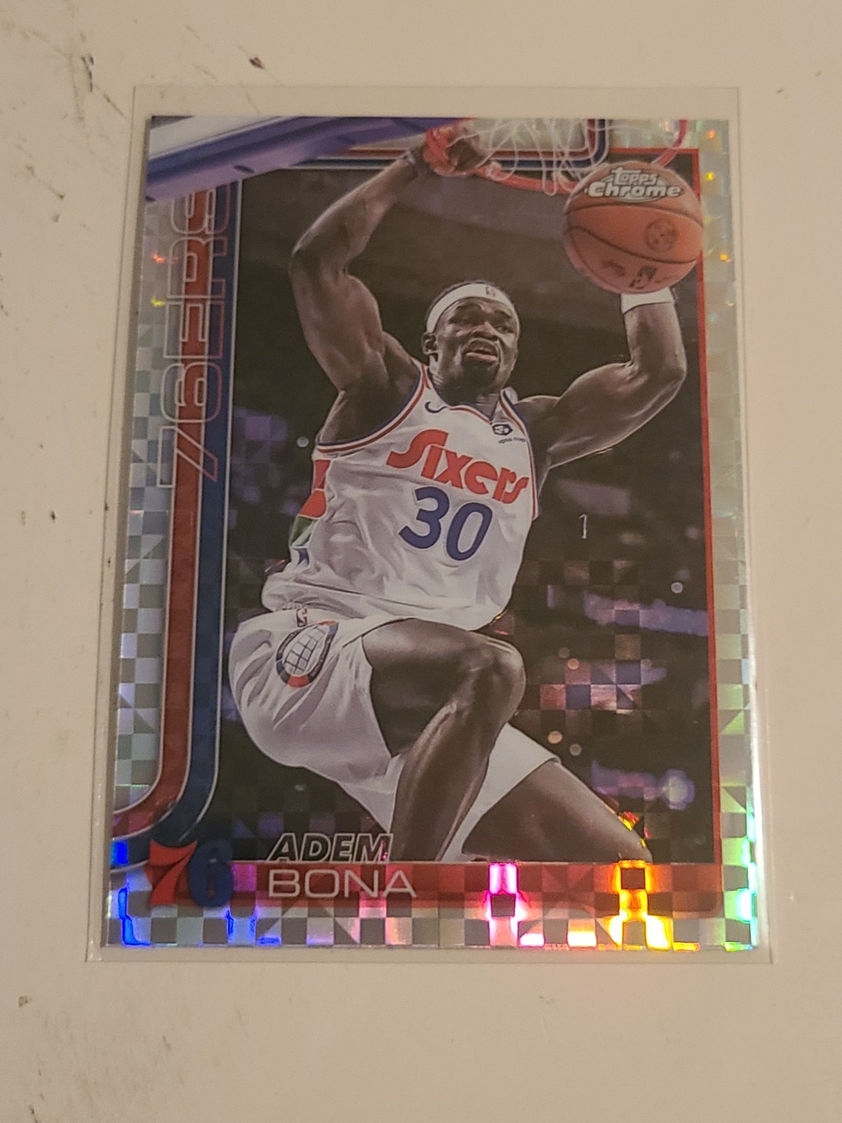 Adem Bona 2025-26 Topps Chrome #183 X-Fractor