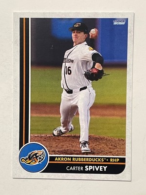 CARTER SPIVEY 2025 Akron RubberDucks Card MILB
