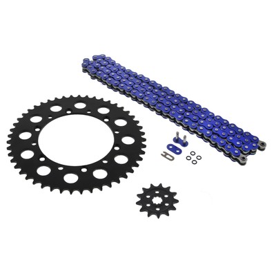2004 - 2006 fit Suzuki RM-Z250 Blue O Ring Chain & Sprocket Blk 13/48 520-114L