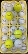 24 CALLAWAY CHROME SOFT TRIPLE TRACK USED GOLF BALLS in 5A MINT CONDITION