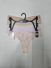 Vince Camuto No Show Thong Size Small Multicolor 5pk New