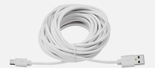 25ft USB to Micro B Power Cable White - Dash Cam, Security Cam, Ring Wyze
