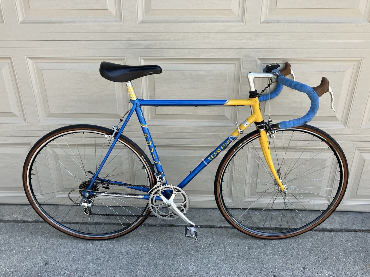 Classic Team Fuji Road Bike 700C Blue/Yellow | eBay