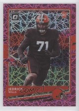 2020 Panini Donruss Optic Rookies Pink Velocity Prizm 15/79 Jedrick Wills 0e1b
