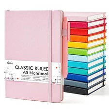 Notebooks Journals Bulk, Hardcover Notebook Classic Ruled 12 Solid Colors