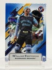 2025 Topps Pristine - William Contreras #287 Blue Refractor 42/75