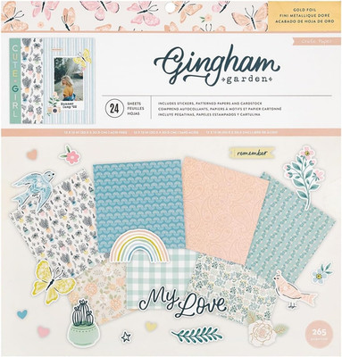 Maggie Holmes Gingham Garden Project Pad 12''X12''-265 Pieces