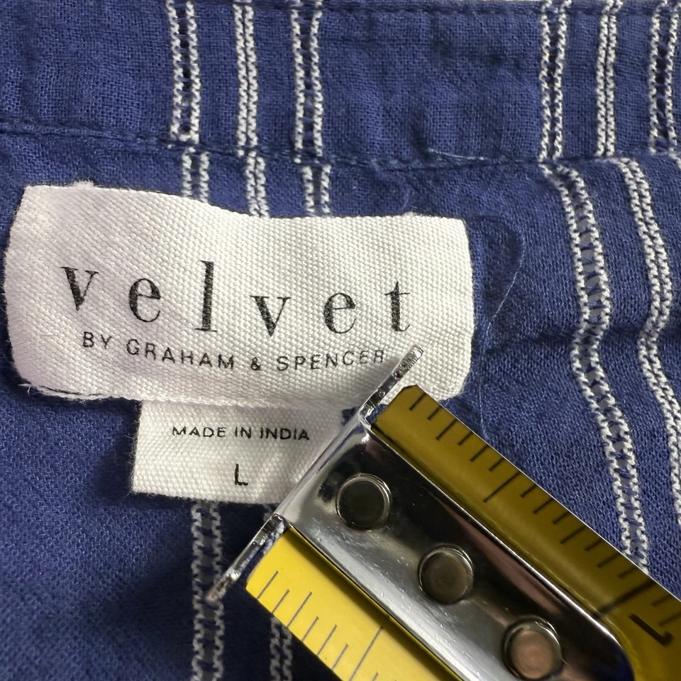 Blusa BOHO de GRAHAM SPENCER Terciopelo L Anthropologie Usada en Excelente Condición Foto 2 de 4