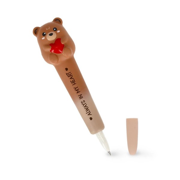 Legami Squishy Gelstift Squeezies Teddy BÄR Mit Herz 'Always In My Heart'-image