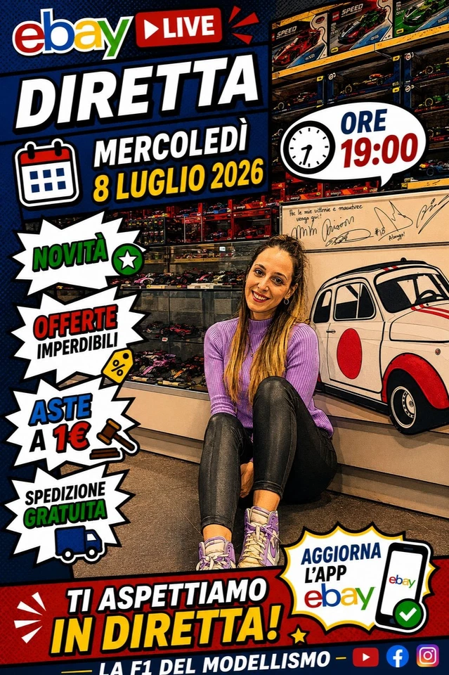 Live LaF1delmodellismo 8 Luglio 26 Novità - Offerte Esclusive - Aste da 1€
