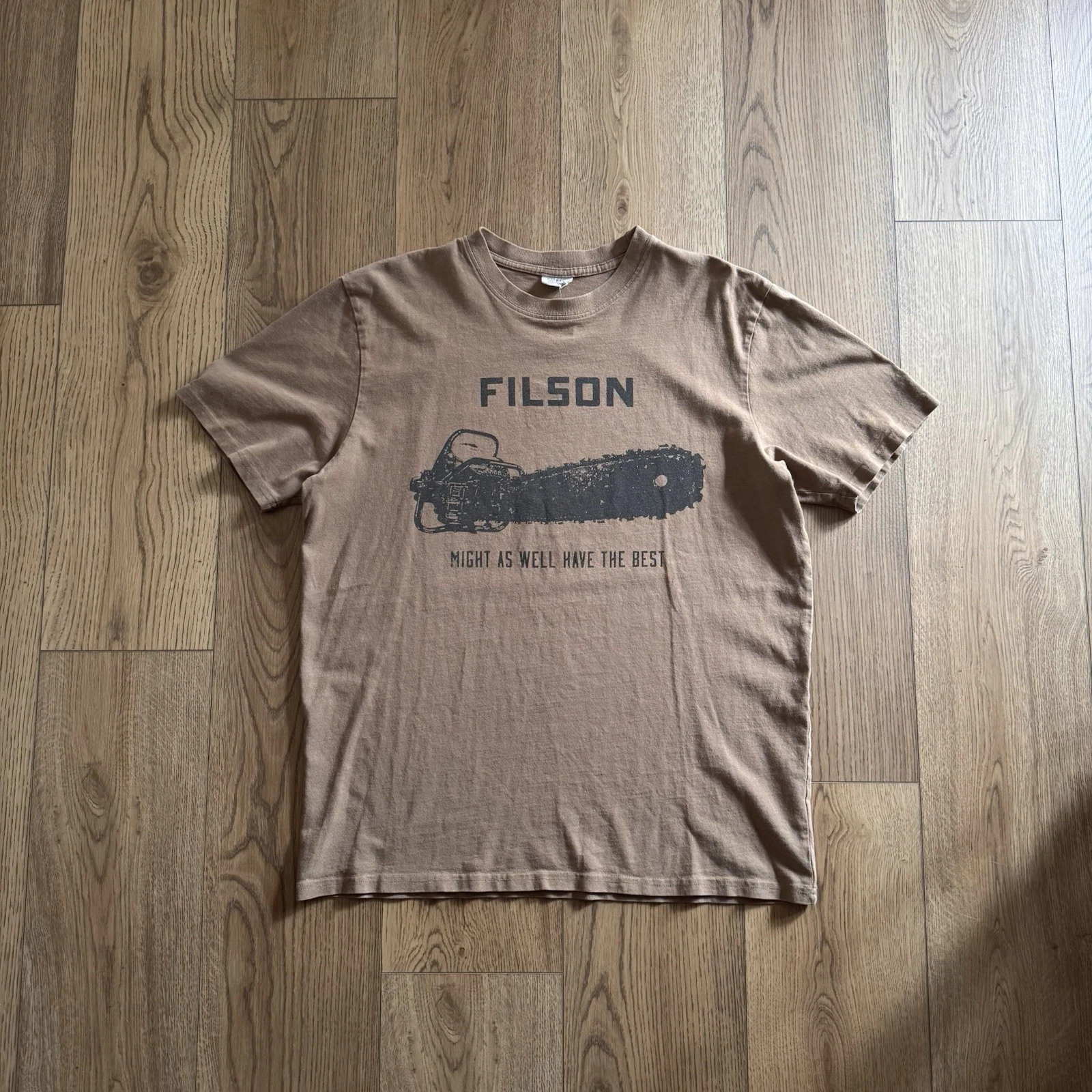 Vintage Filson Chainsaw Brown Mens Large Shirt Might As Well Be The Best USA Y2K