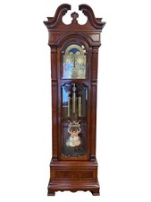 Heritage Heirlooms Straight-Waist Mahogany Grandfather Clock