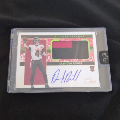 2022 Panini One - Rookie Patch Autographs Desmond Ridder #24 10/10!!! RC Falcons