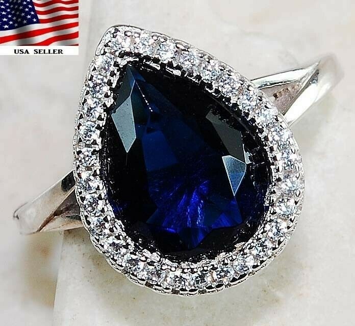2CT Heat Treated Kyanite 925 Sterling Silver Ring Jewelry Sz 7 J1-9